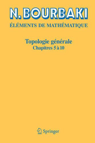 Cover image for Topologie Generale: Chapitres 5 a 10