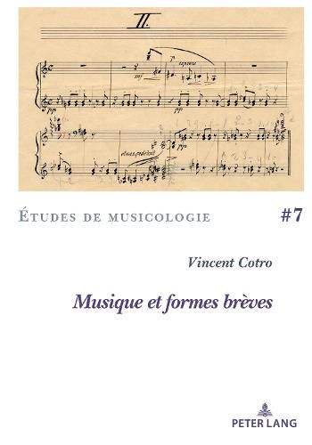 Cover image for Musique et formes breves