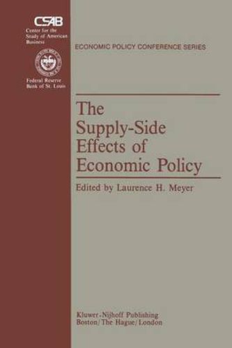 Cover image for The Supply-Side Effects of Economic Policy