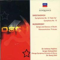 Cover image for Shostakovich Symphony 13 15 Mussorgsky Songs And Dances Of Death