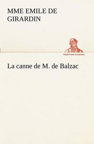 Cover image for La canne de M. de Balzac