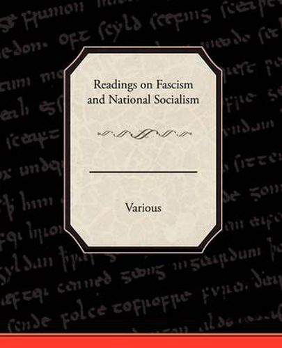 Cover image for Readings on Fascism and National Socialism