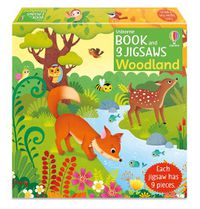 Cover image for Usborne Book and 3 Jigsaws: Woodland