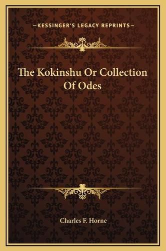 The Kokinshu or Collection of Odes