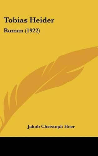 Cover image for Tobias Heider: Roman (1922)