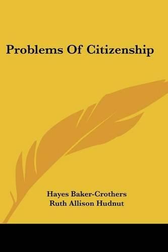 Cover image for Problems of Citizenship