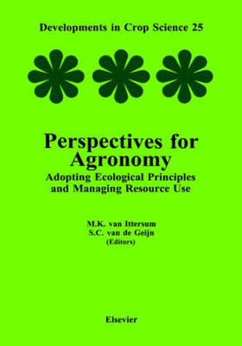 Cover image for Perspectives for Agronomy: Adopting Ecological Principles and Managing Resource Use