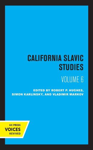 Cover image for California Slavic Studies, Volume VI