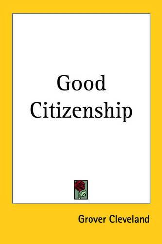 Cover image for Good Citizenship