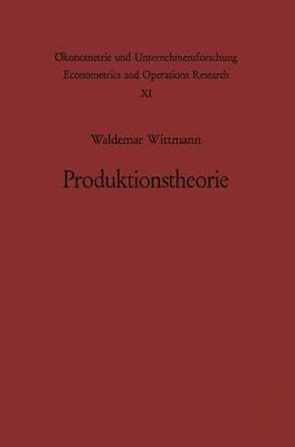 Cover image for Produktionstheorie