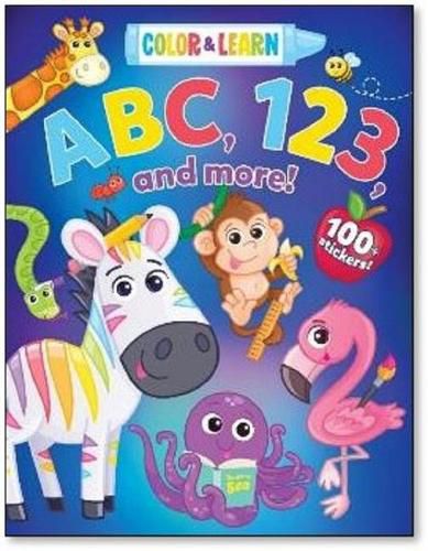 Cover image for Color & Learn Abc, 123, & More