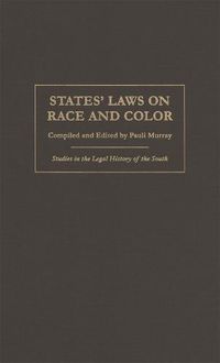 Cover image for States' Laws on Race and Color