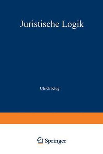 Cover image for Juristische Logik