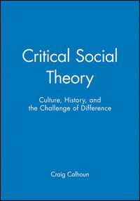 Cover image for Critical Social Theory: Culture, History and the Challenge of Difference