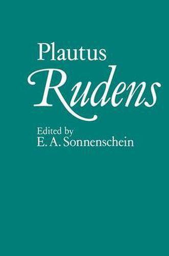 Cover image for T. Macci Plauti Rudens: Editio minor