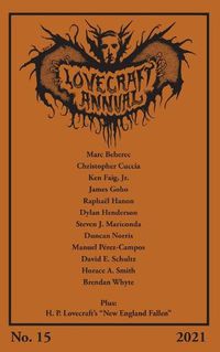 Cover image for Lovecraft Annual No. 15 (2021)