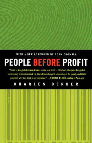 Cover image for People Before Profit: The New Globalization in an Age of Terror, Big Money, and Economic Crisis