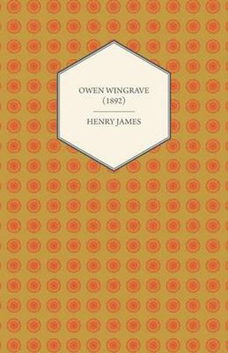 Cover image for Owen Wingrave (1892)