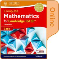 Cover image for Complete Mathematics for Cambridge IGCSE (R) Student Book (Core): Online Student Book