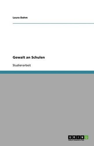 Cover image for Gewalt an Schulen