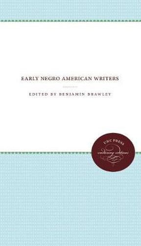 Cover image for Early Negro American Writers