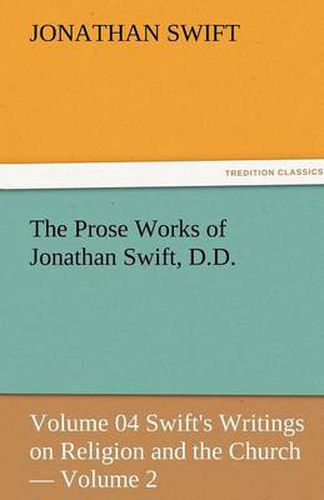 Cover image for The Prose Works of Jonathan Swift, D.D.