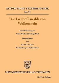 Cover image for Die Lieder Oswalds von Wolkenstein