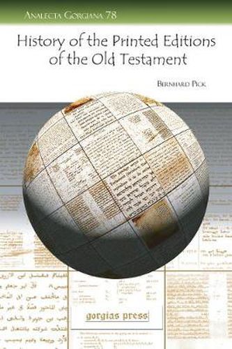 History of the Printed Editions of the Old Testament