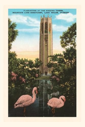 Cover image for Vintage Journal Flamingos, Singing Tower, Lake Wales, Florida