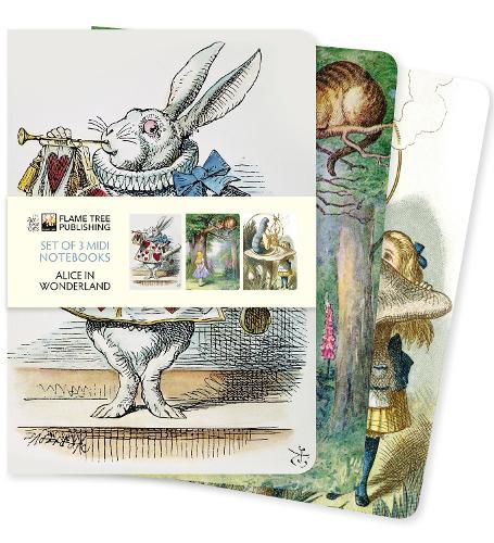 Cover image for Midi Notebook Collection: Alice In Wonderland (Set Of 3)