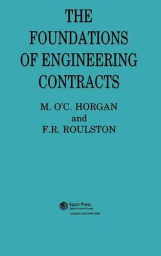 Cover image for The Foundations of Engineering Contracts