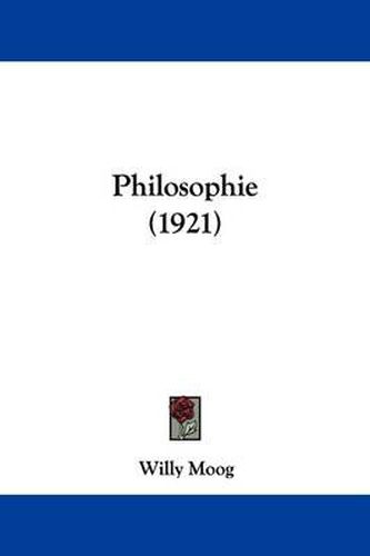 Cover image for Philosophie (1921)