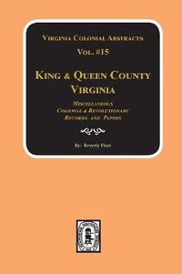 Cover image for Records of King & Queen County, Virginia. (Vol. #15)