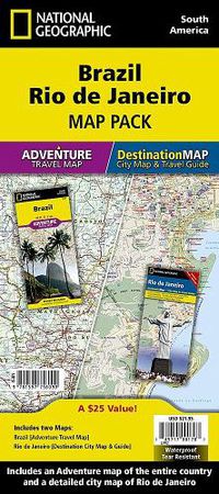 Cover image for Brazil, Rio De Janeiro, Map Pack Bundle: Travel Maps International Adventure/Destination Map