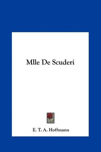 Cover image for Mlle de Scudri