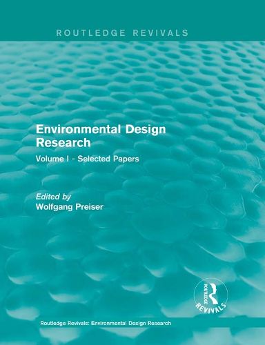 Cover image for Environmental Design Research: Volume one selected papers