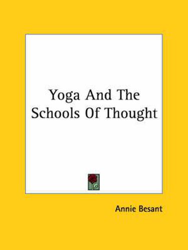 Cover image for Yoga and the Schools of Thought