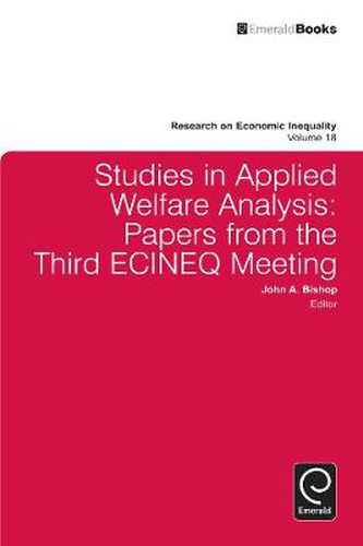 Cover image for Studies in Applied Welfare Analysis: Papers from the Third ECINEQ Meeting