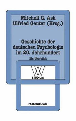 Cover image for Geschichte der Deutschen Psychologie im 20. Jahrhundert