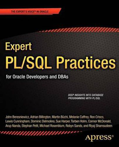 Cover image for Expert PL/SQL Practices: for Oracle Developers and DBAs