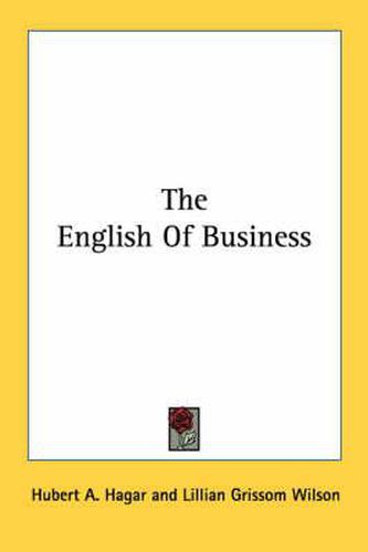 Cover image for The English of Business