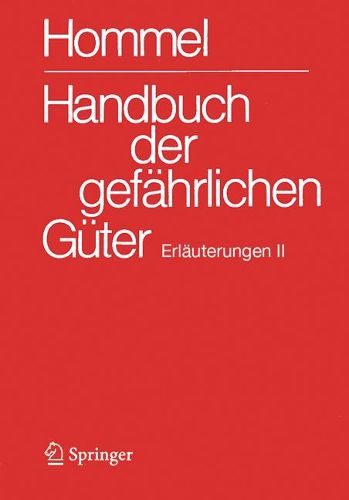 Cover image for Handbuch der gefaehrlichen Gueter. Erlaeuterungen II