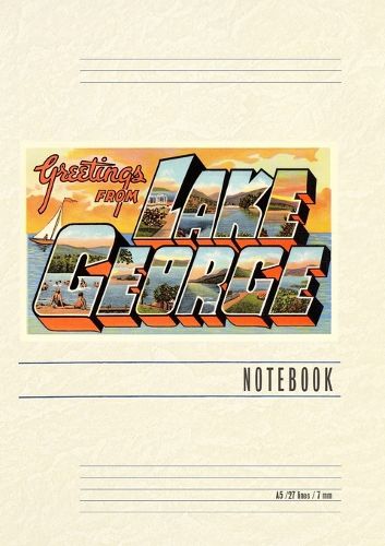 Cover image for Vintage Lined Notebook Greetings from Lake George, New York