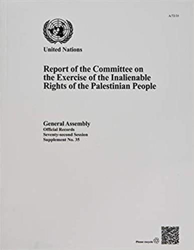 Report of the Committee on the Exercise of the Inalienable Rights of the Palestinian People