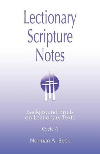 Cover image for Lectionary Scripture Notes, Cycle A