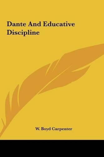 Cover image for Dante and Educative Discipline