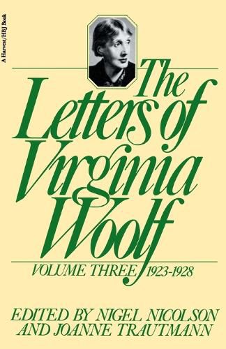 Cover image for The Letters of Virginia Woolf: Volume III: 1923-1928