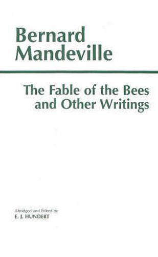 Cover image for The Fable of the Bees and Other Writings