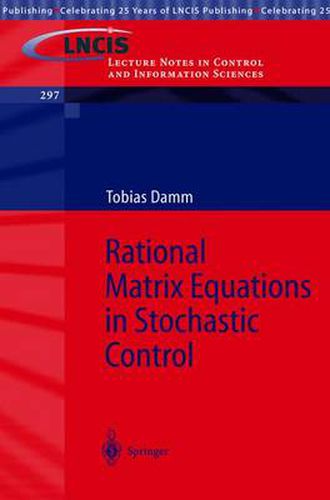 Cover image for Rational Matrix Equations in Stochastic Control