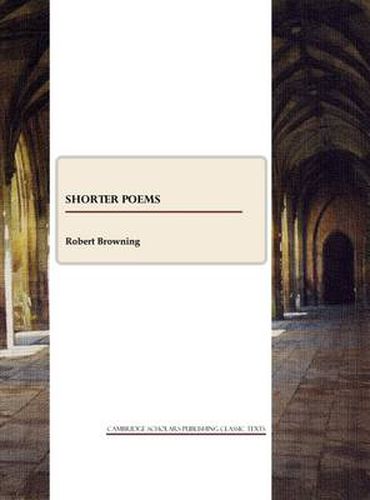 Cover image for Shorter Poems